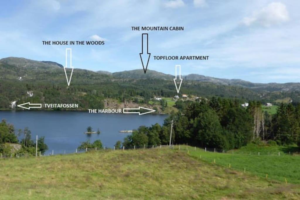 Topfloor Apartment Separate Entranc Nice View Stord Fitjar Eksteriør bilde