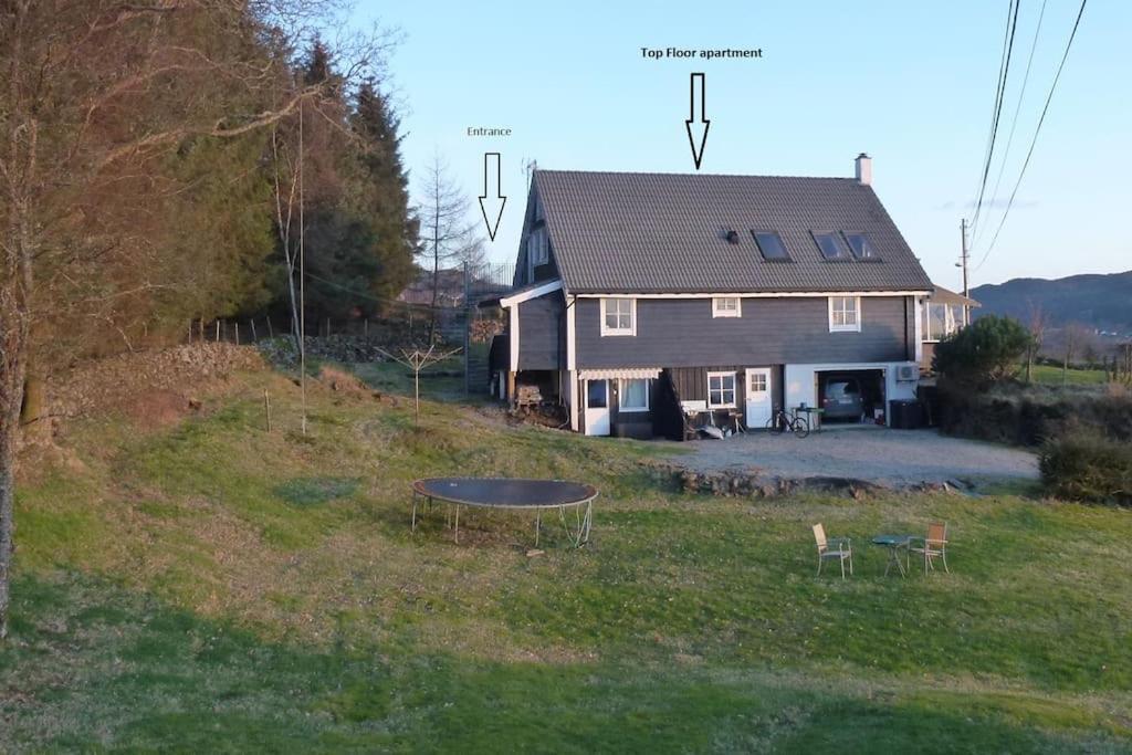 Topfloor Apartment Separate Entranc Nice View Stord Fitjar Eksteriør bilde